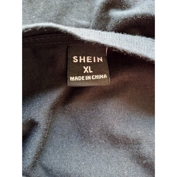 Shein Graphic T-Shirt Black XL Multicolor Dripping Headphones Print Streetwear - Picture 3 of 8